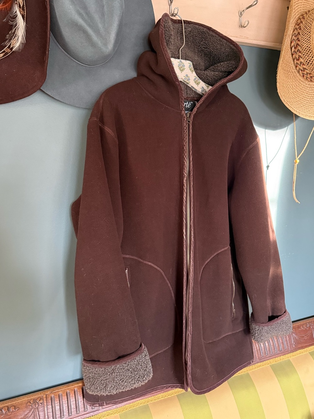 Vintage Carte very warm hooded jacket sz large